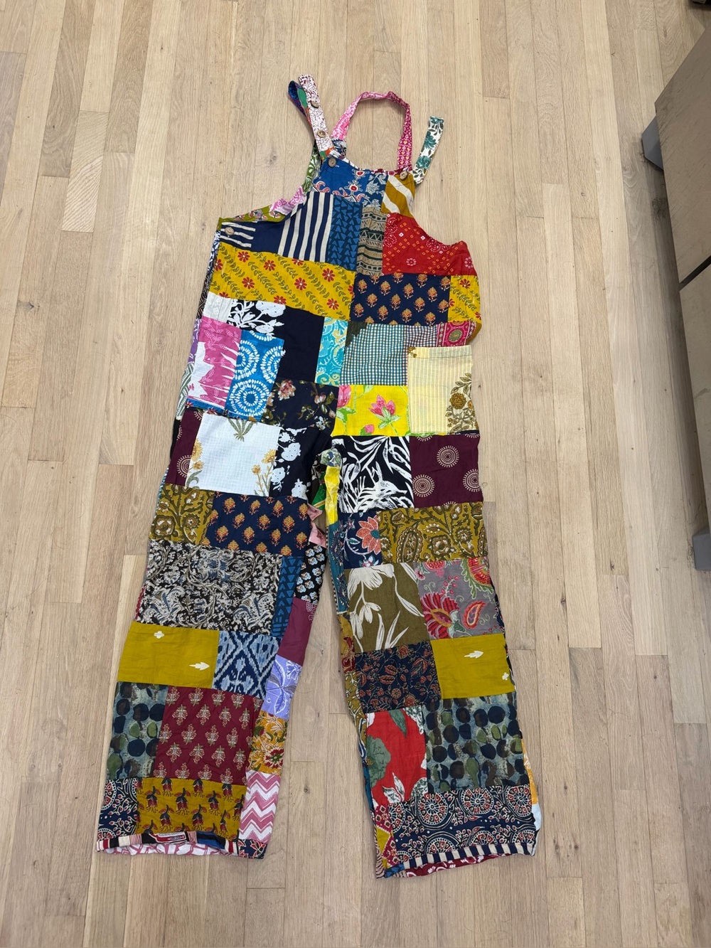 Kathmandu Patchwork Wide-Leg Jumpsuit - Multicolor
